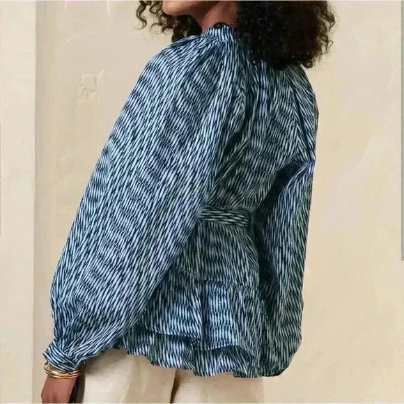 Banana Republic Belted Tiered Blouse - Picture 2 of 8